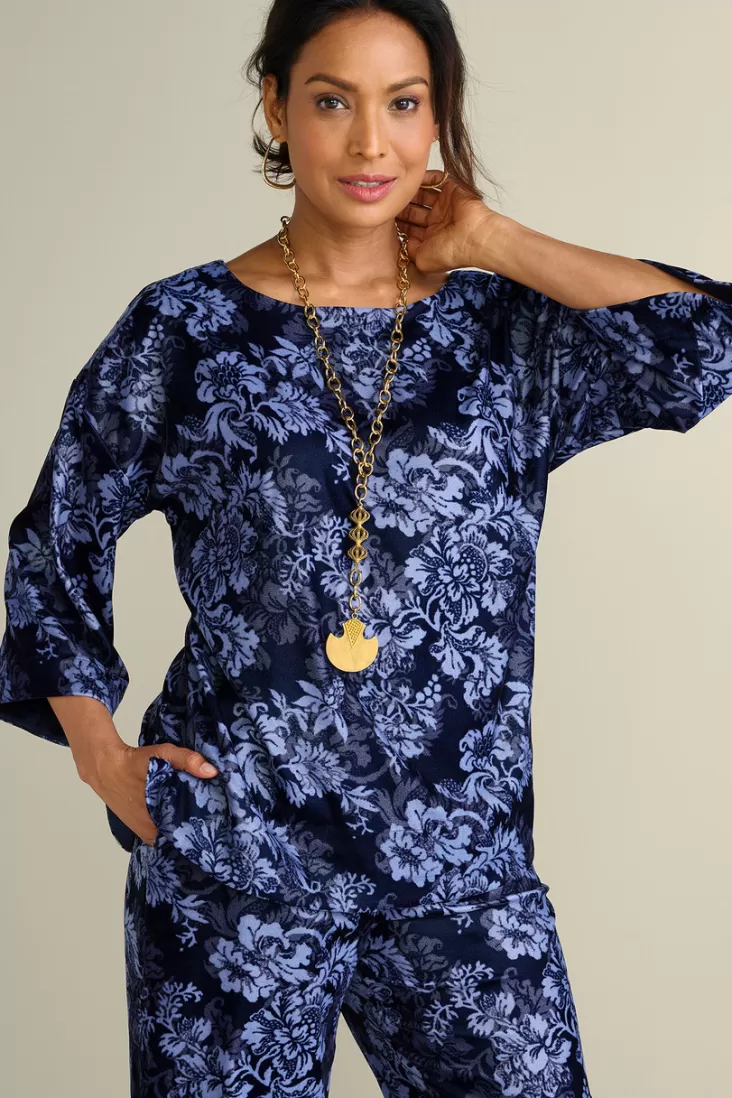 Soft Surroundings Aria Velvet Top