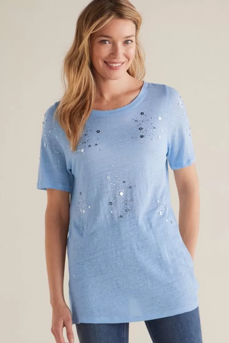 Soft Surroundings Astra Linen Tee