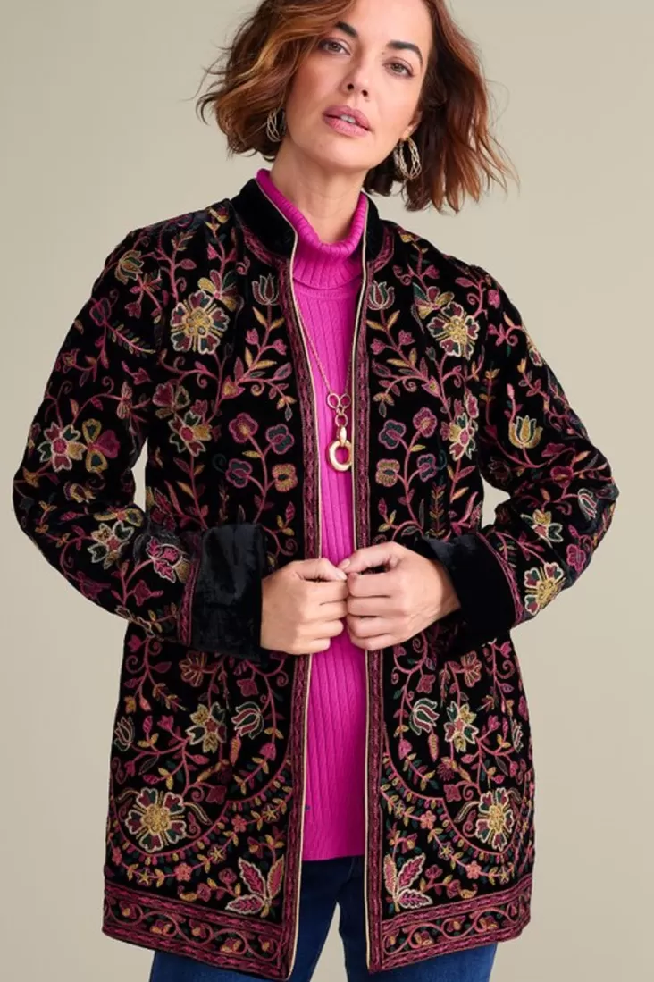 Soft Surroundings Astrid Velvet Jacket