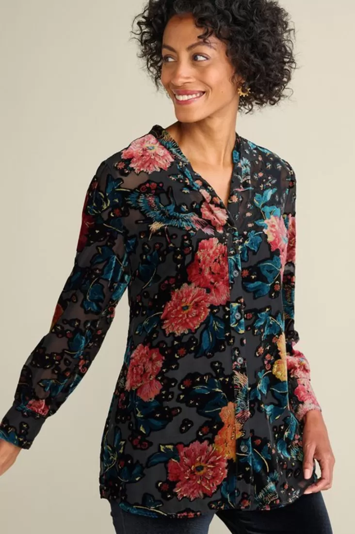 Soft Surroundings Autumn Velvet Tunic