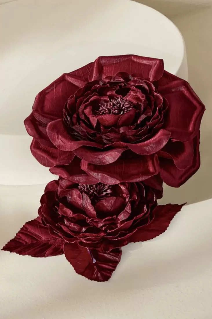 Soft Surroundings Bordeaux Blooms Pin