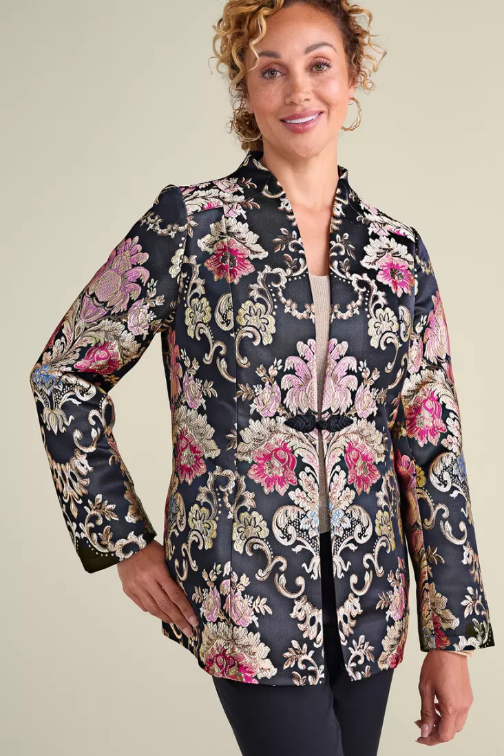 Soft Surroundings Branca Jacquard Jacket