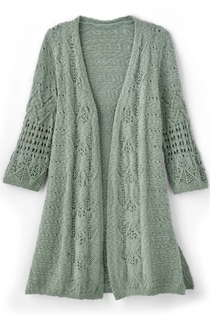 Soft Surroundings Calistoga Pointelle Cardigan