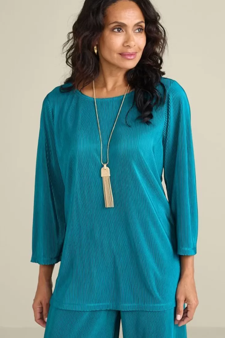 Soft Surroundings Cella Plisse Tunic