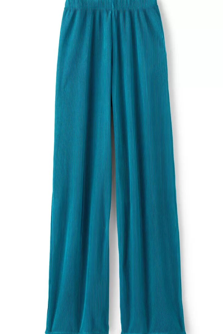 Soft Surroundings Cella Plisse Wide Leg Pants