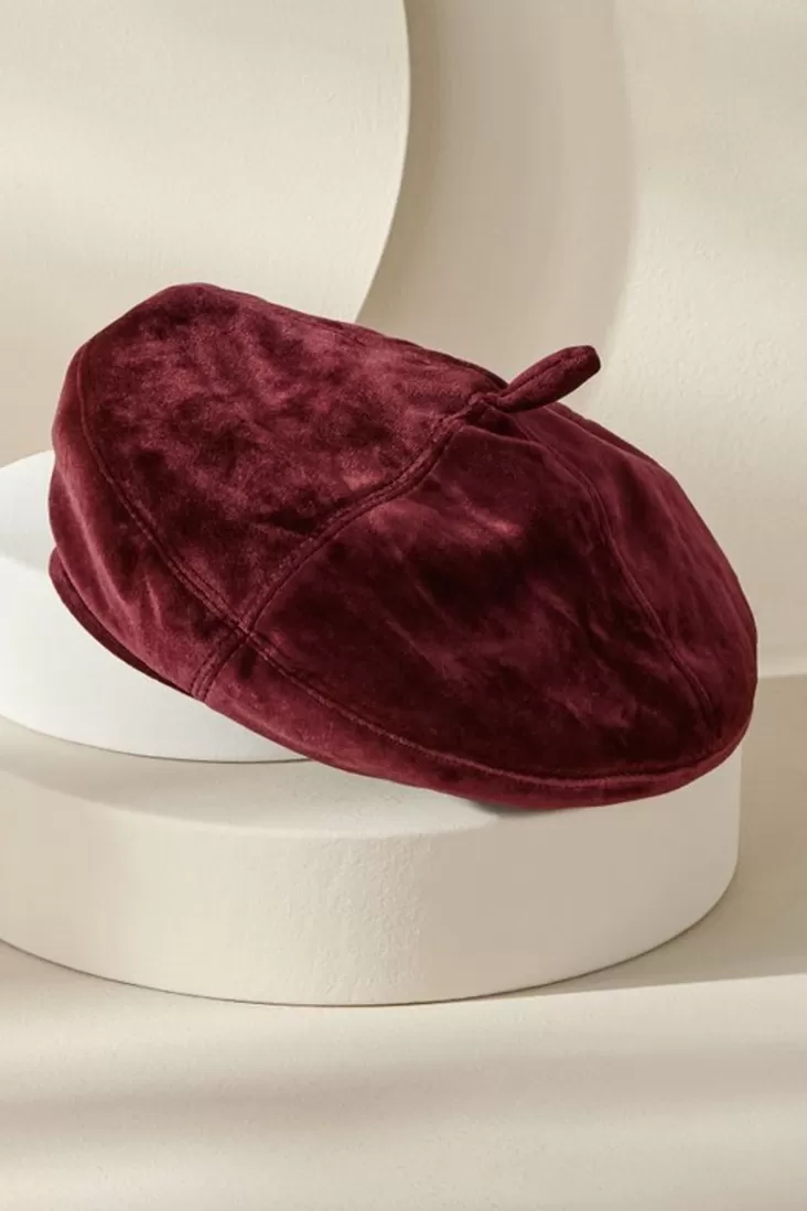 Soft Surroundings Colette Velvet Beret