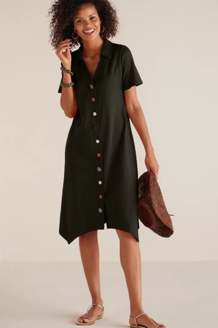 Soft Surroundings Danielle Button Dress