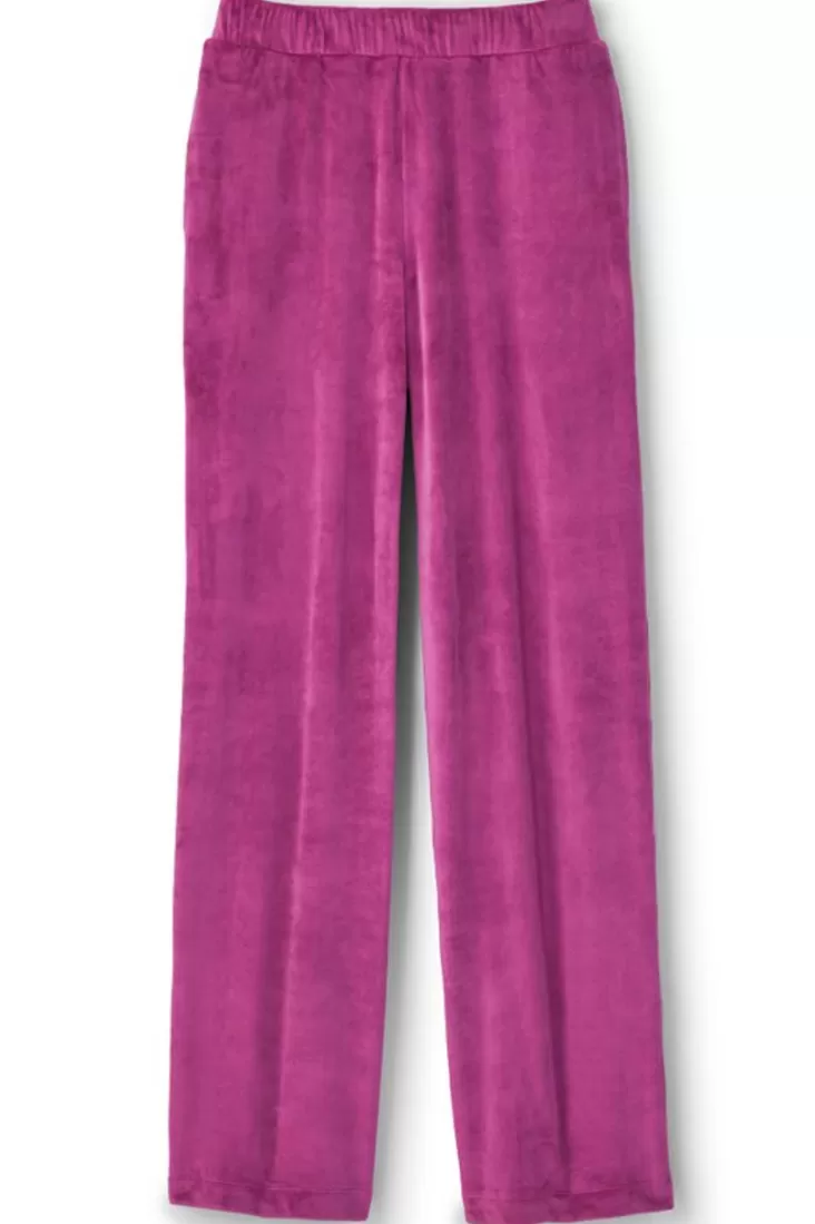 Soft Surroundings Dixie Velour Wide Leg Pants