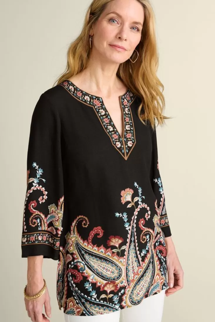 Soft Surroundings Elma 3/4 Sleeve Tunic