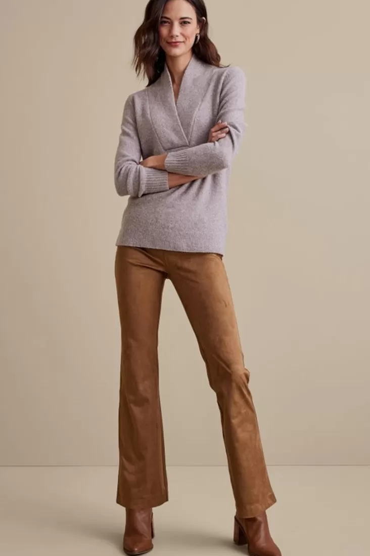 Soft Surroundings Faux Suede Bootcut Pants