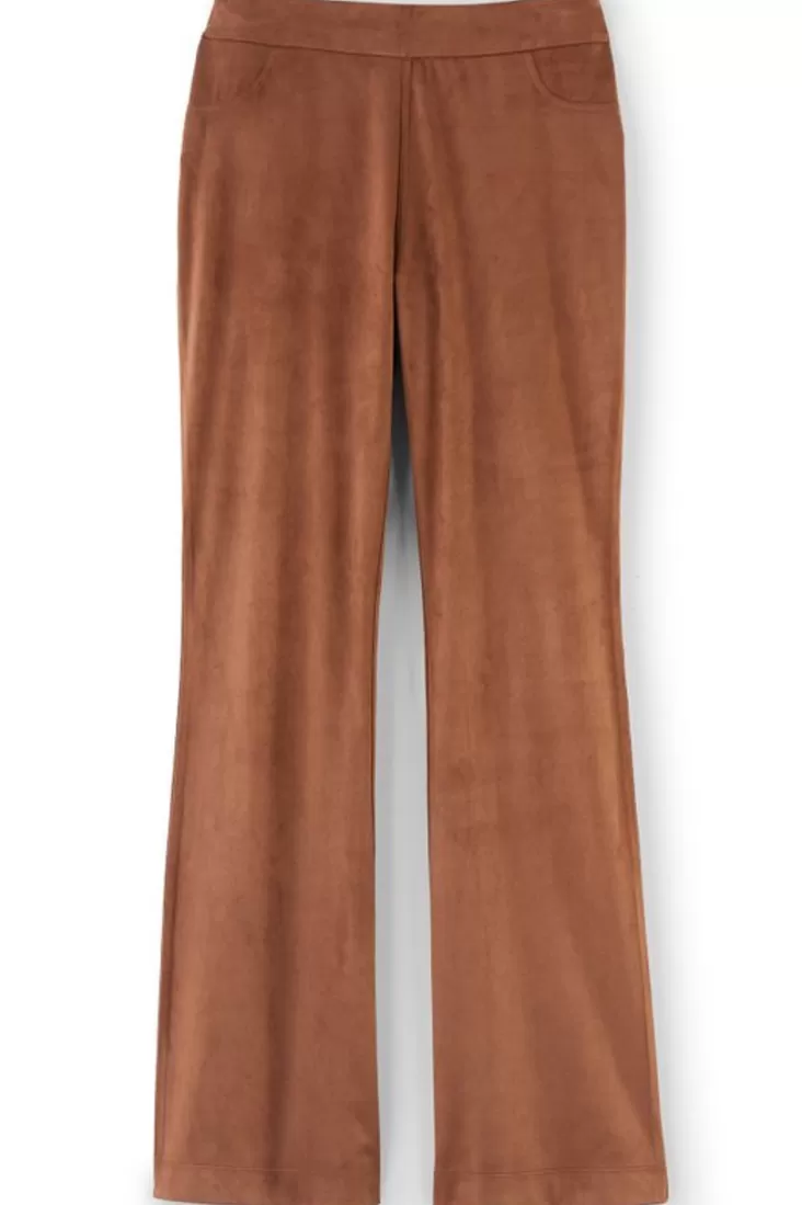 Soft Surroundings Faux Suede Bootcut Pants