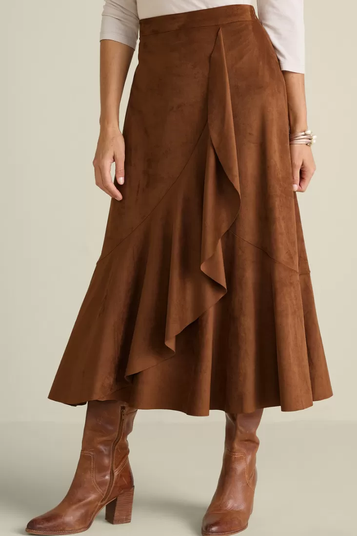 Soft Surroundings Faux Suede Skirt