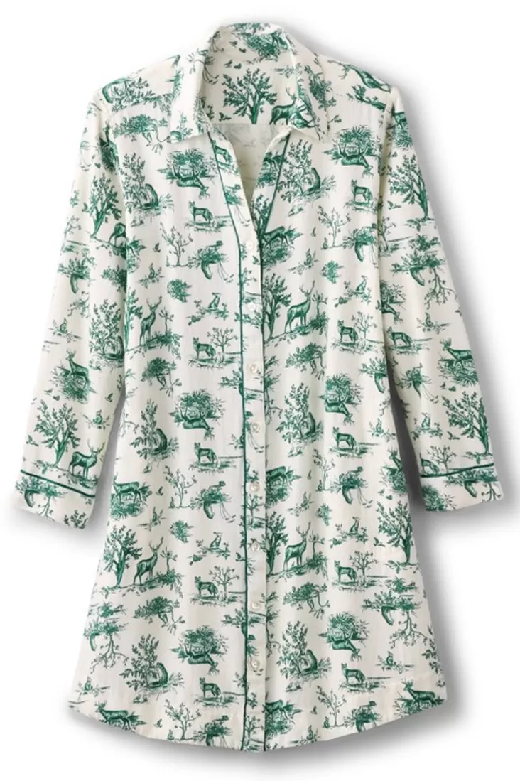 Soft Surroundings Festive Finley Sleep Shirt