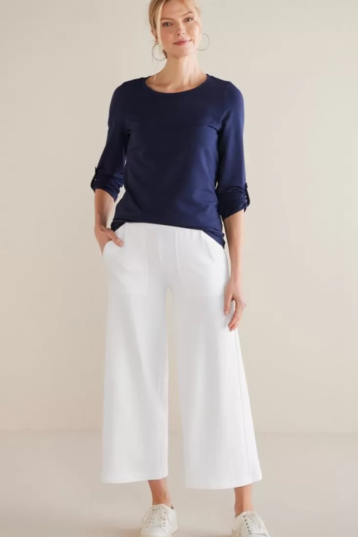 Soft Surroundings Fina French Terry Crop Pants