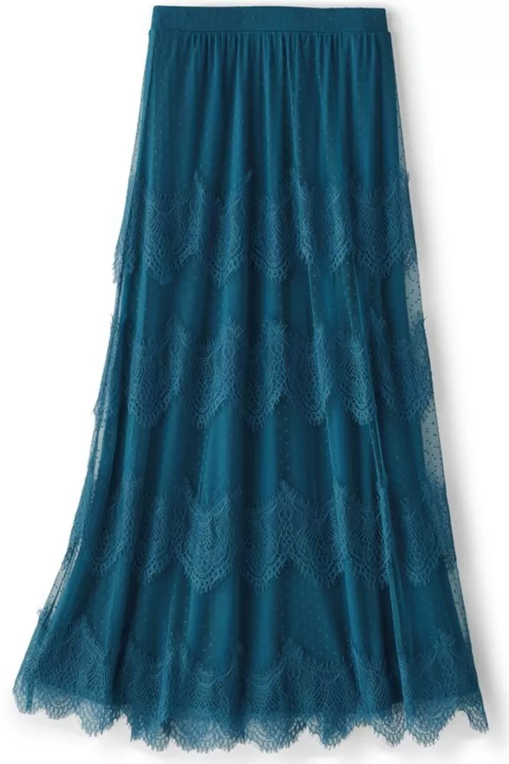 Soft Surroundings Frederica Lace Maxi Skirt