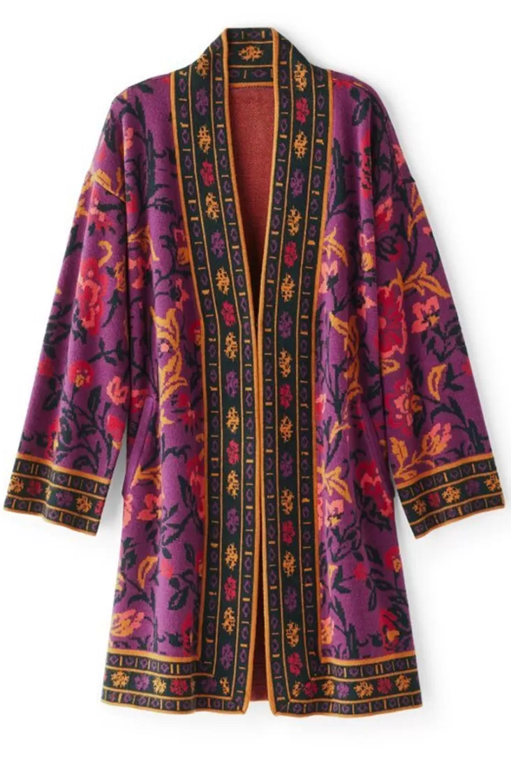 Soft Surroundings Haven Jacquard Cardigan