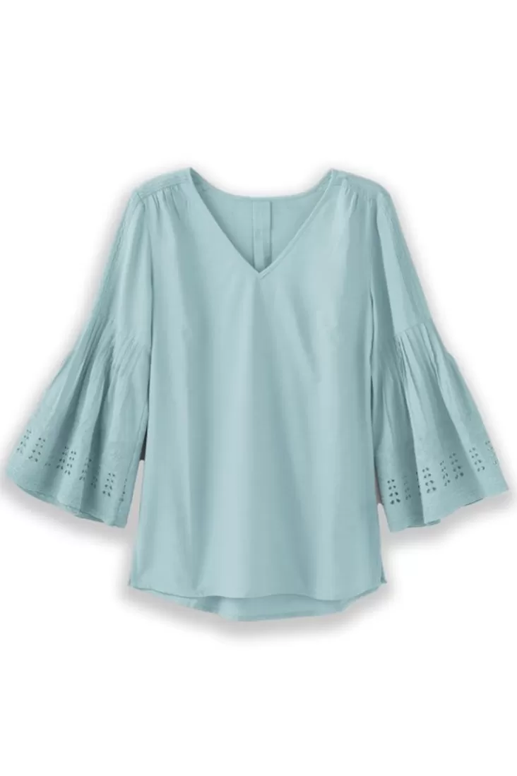 Soft Surroundings Heloise Eyelet Sleeve Tunic