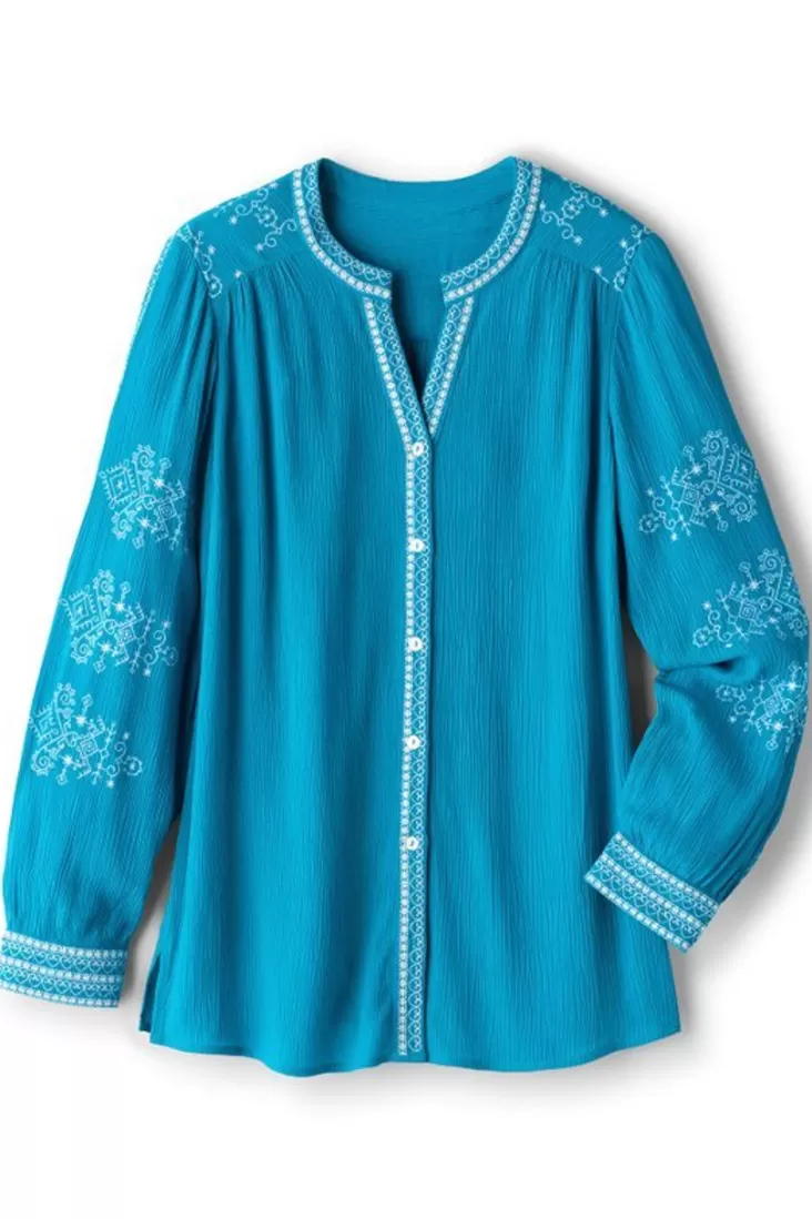 Soft Surroundings Imane Gauze Tunic