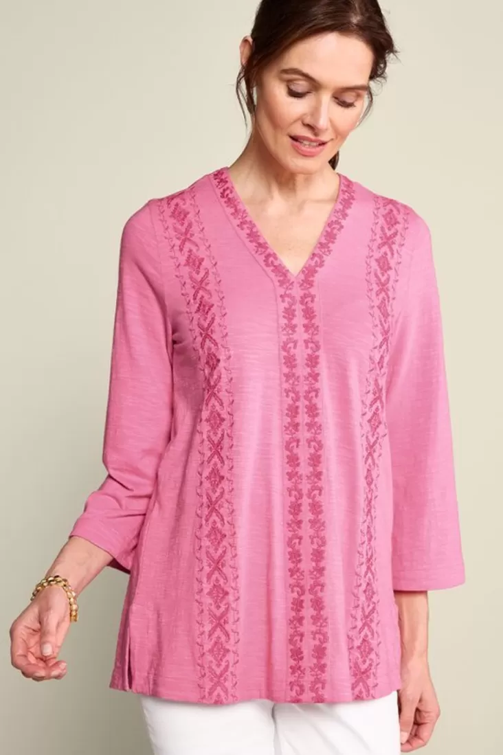 Soft Surroundings Ingrid Embroidered Tunic