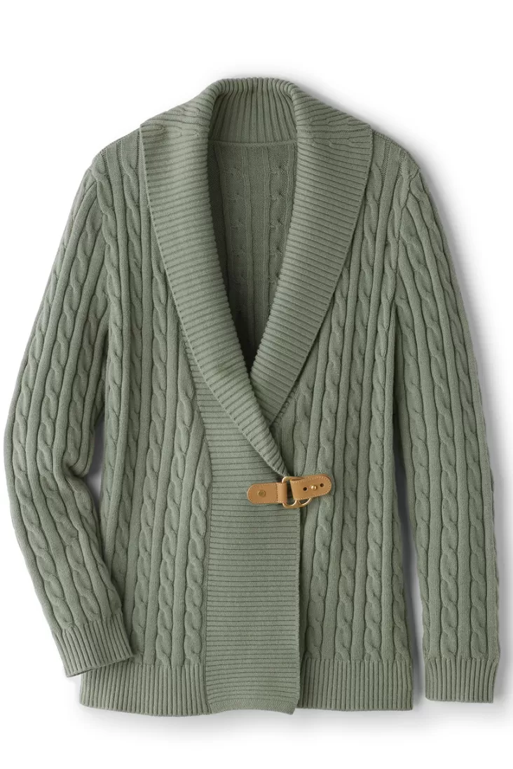 Soft Surroundings Ivey Cable Knit Cardigan