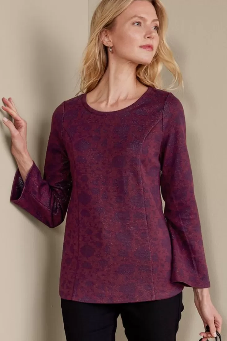 Soft Surroundings Jeri Jacquard Top