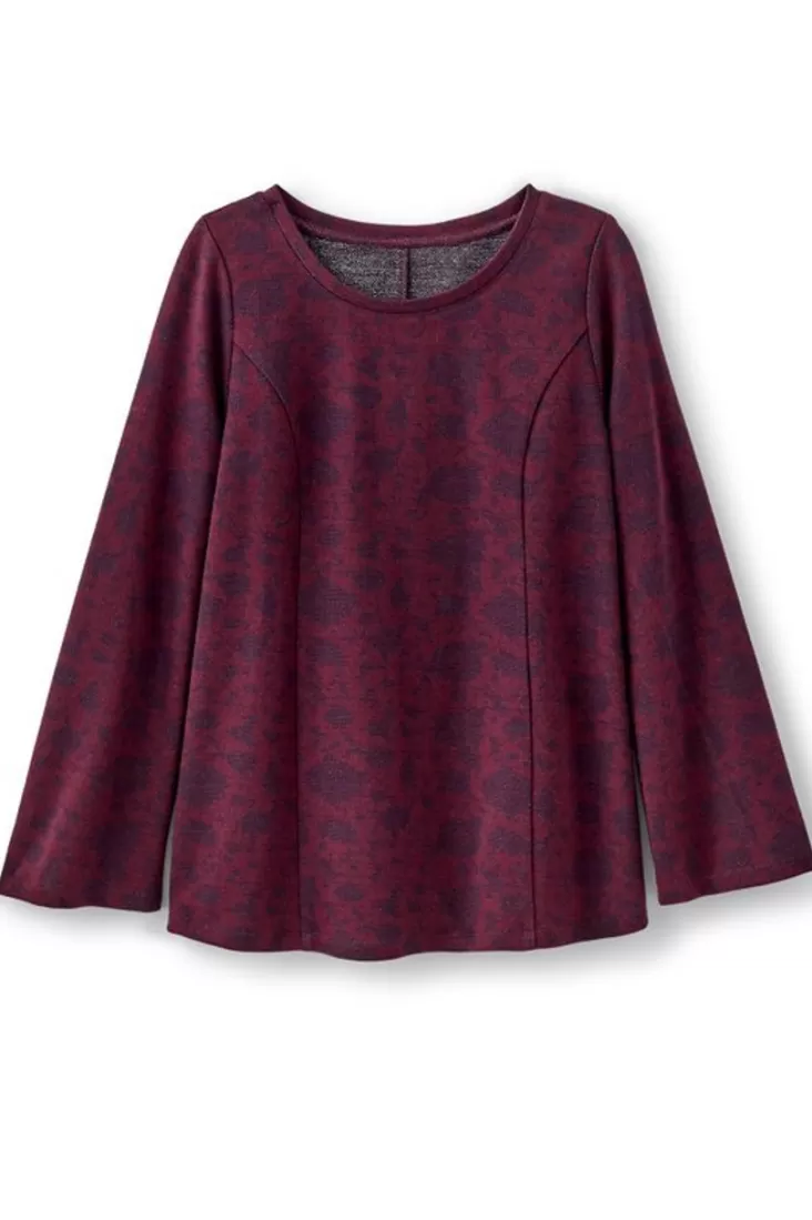 Soft Surroundings Jeri Jacquard Top