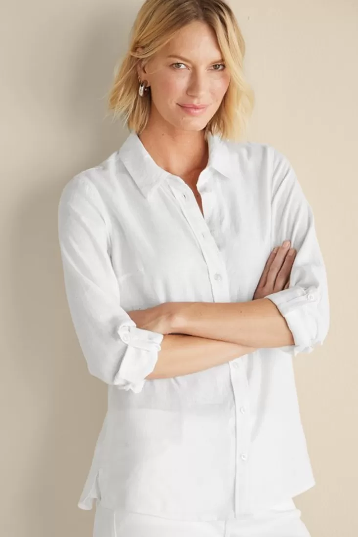 Soft Surroundings Jordan Linen Blend Shirt