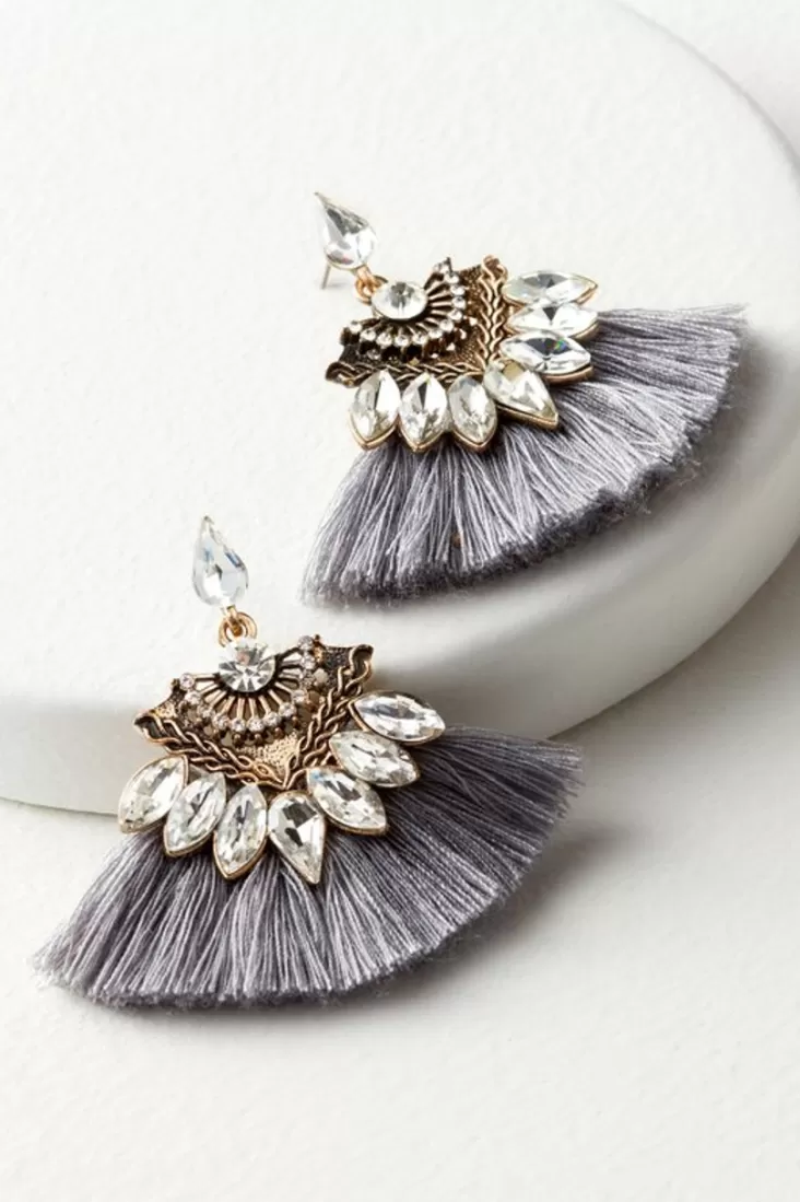 Soft Surroundings Joy Sparkle & Fringe Earrings