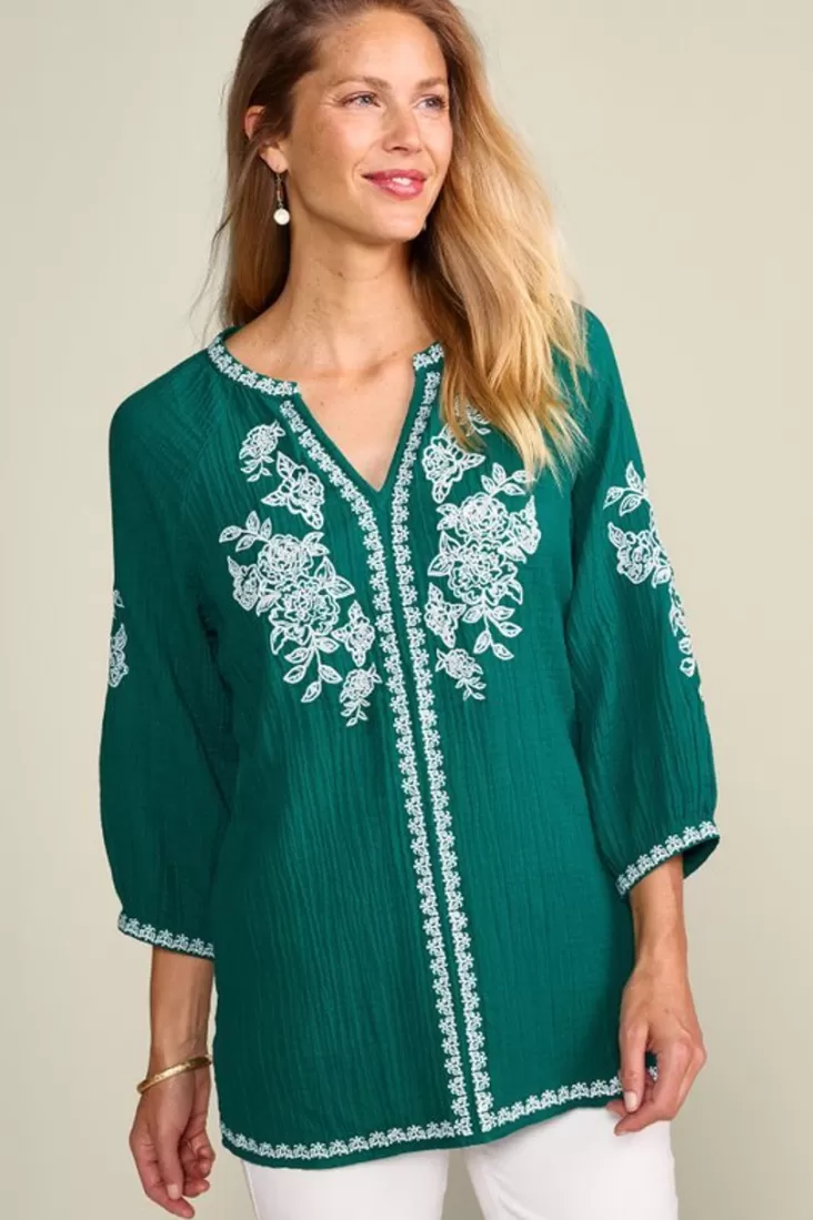 Soft Surroundings Katie Gauze Tunic