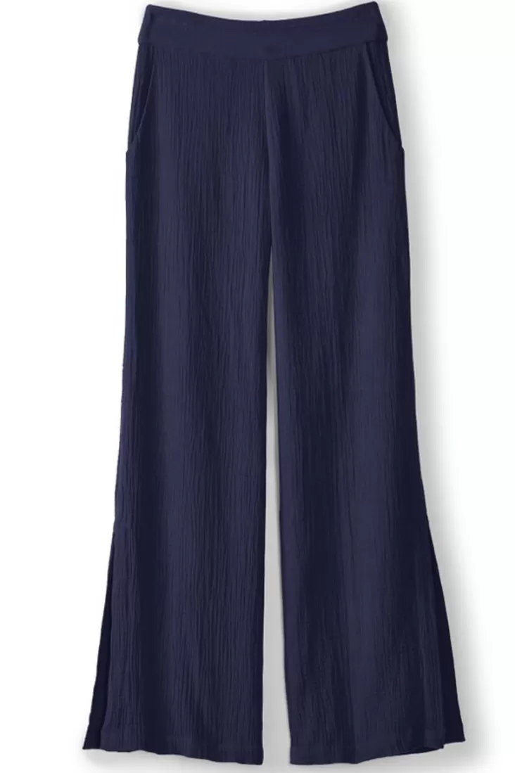 Soft Surroundings Khulani Wide Leg Gauze Pants