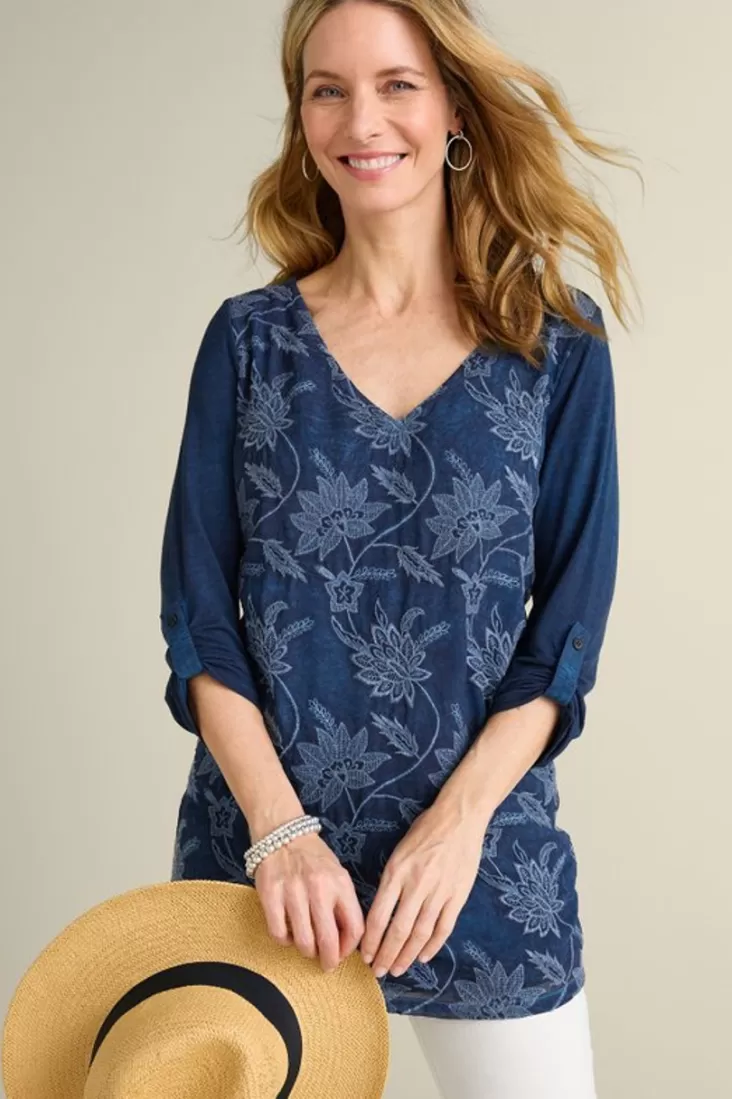 Soft Surroundings Kimbra Embroidered Tunic