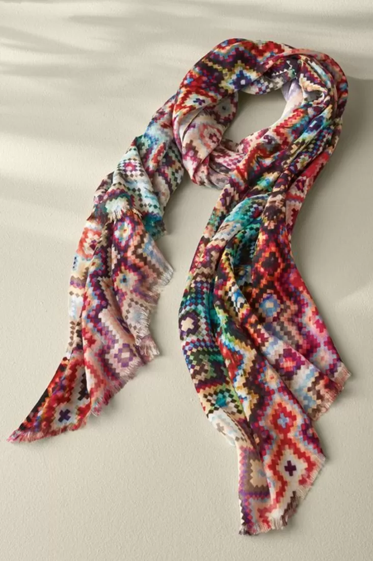 Soft Surroundings Kristin Kaleidoscope Scarf