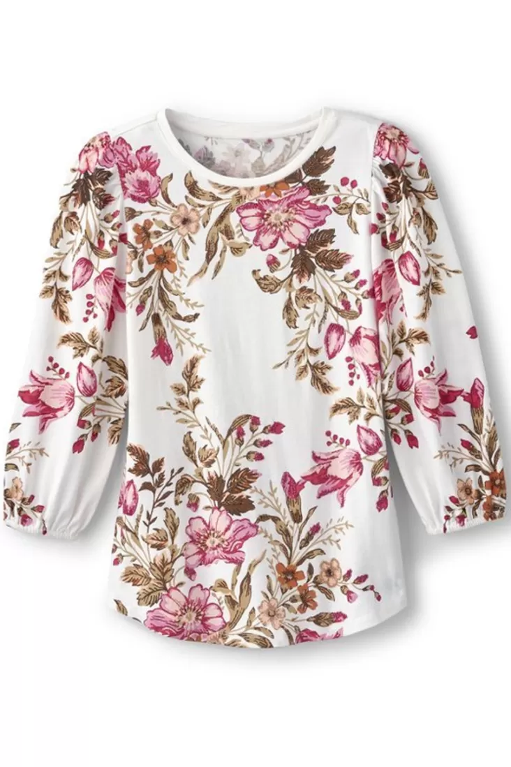 Soft Surroundings Lesley Printed Top