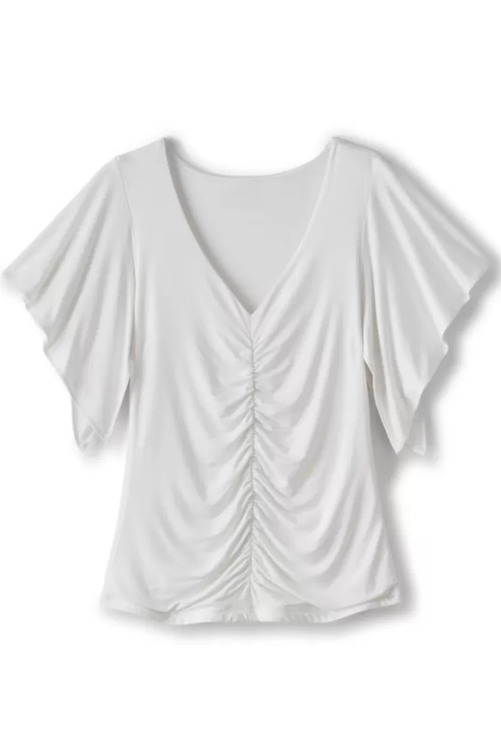 Soft Surroundings Leya Ruched Top