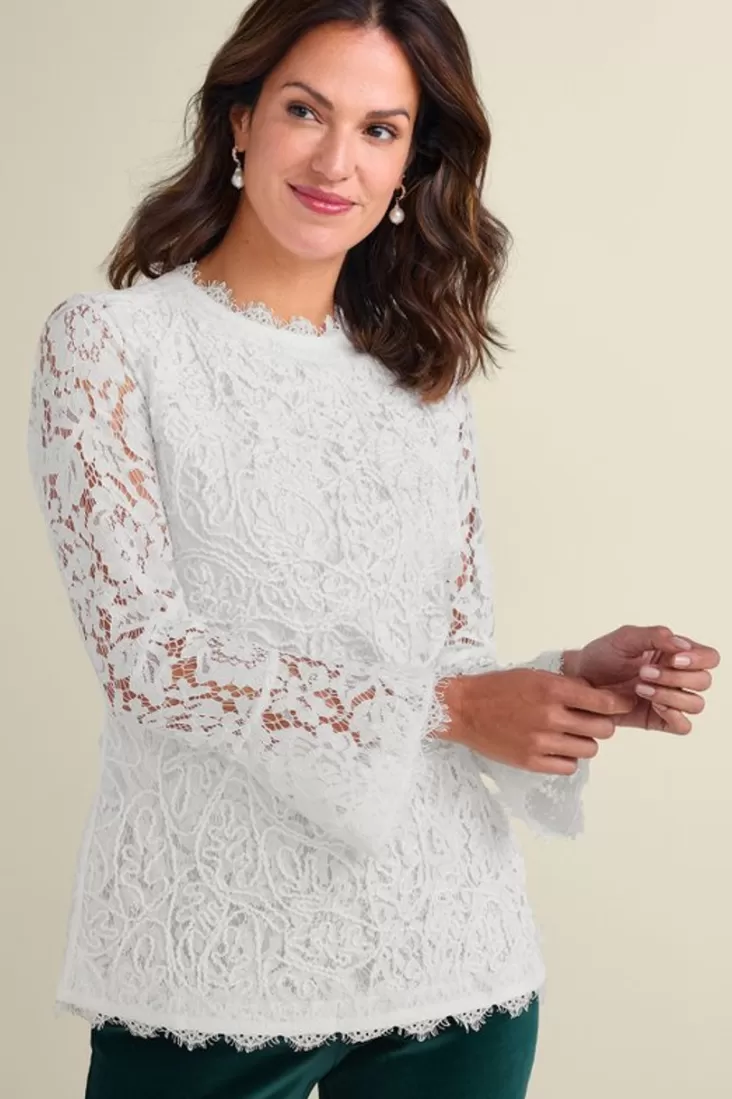 Soft Surroundings Lilith Lace Top