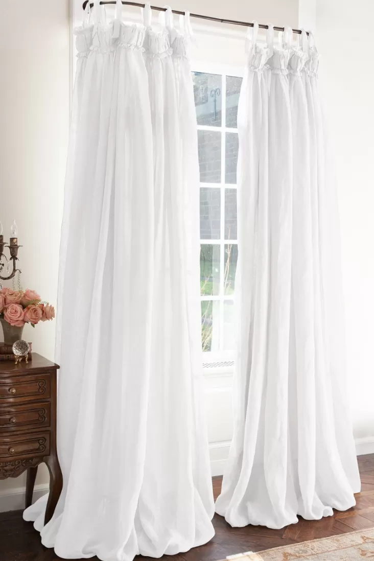 Soft Surroundings Linen Balloon Drapery Panel