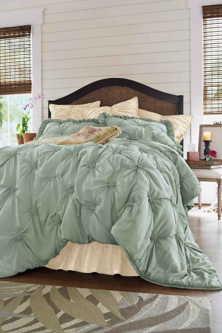 Soft Surroundings Lombardi Smocked Bed Sham I