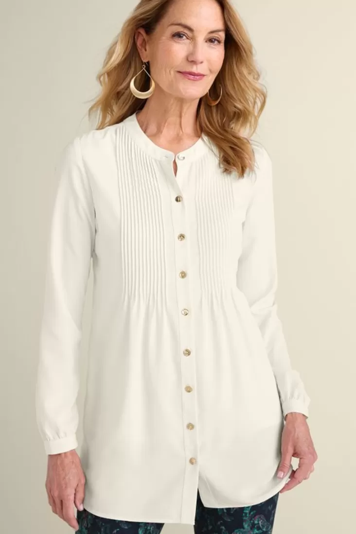 Soft Surroundings Makara Button Tunic