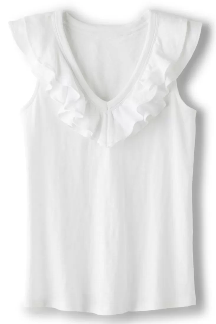 Soft Surroundings Marybeth Ruffle Tank