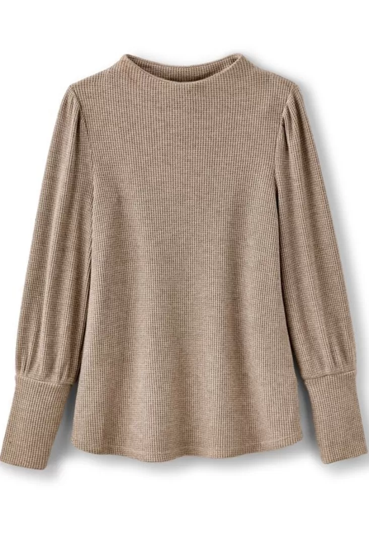 Soft Surroundings Melina Waffle Pullover