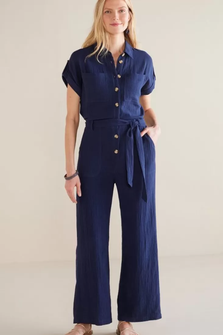 Soft Surroundings Natasha Gauze Jumpsuit