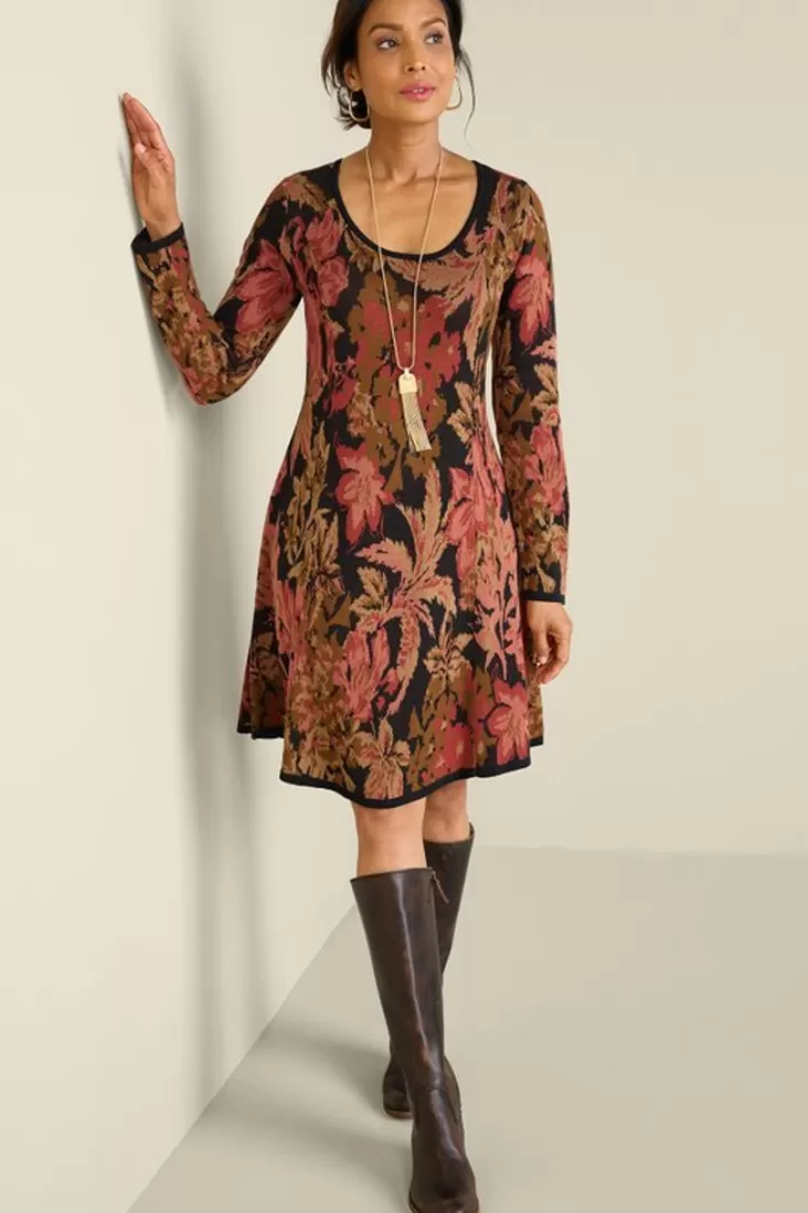 Soft Surroundings Nelia Jacquard Sweater Dress