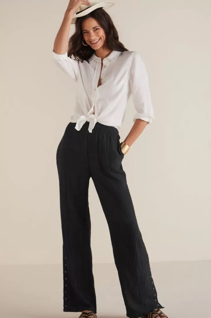 Soft Surroundings Oceo Gauze Wide-Leg Pants