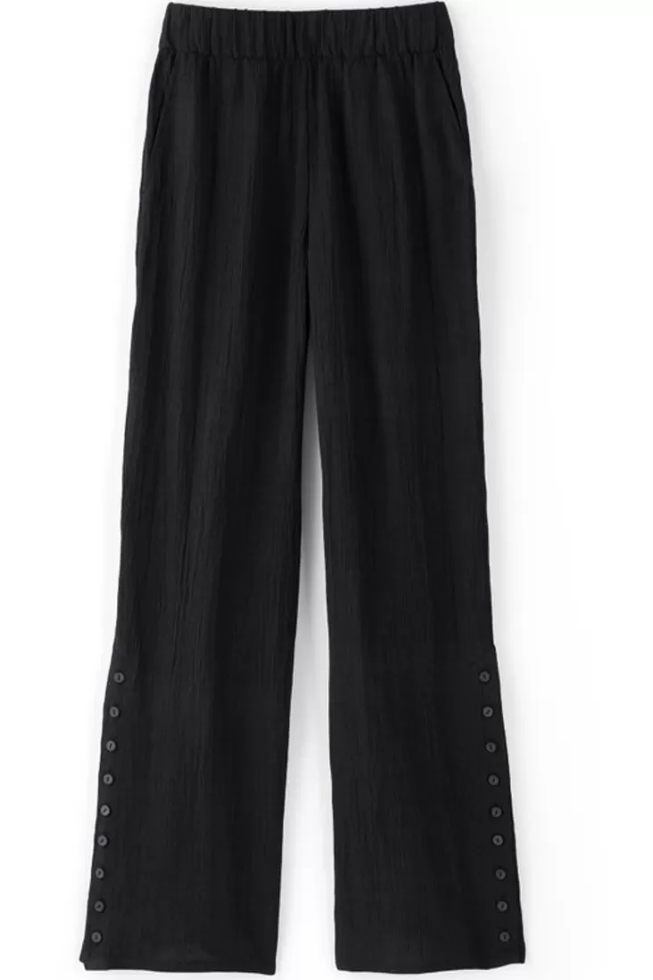 Soft Surroundings Oceo Gauze Wide-Leg Pants