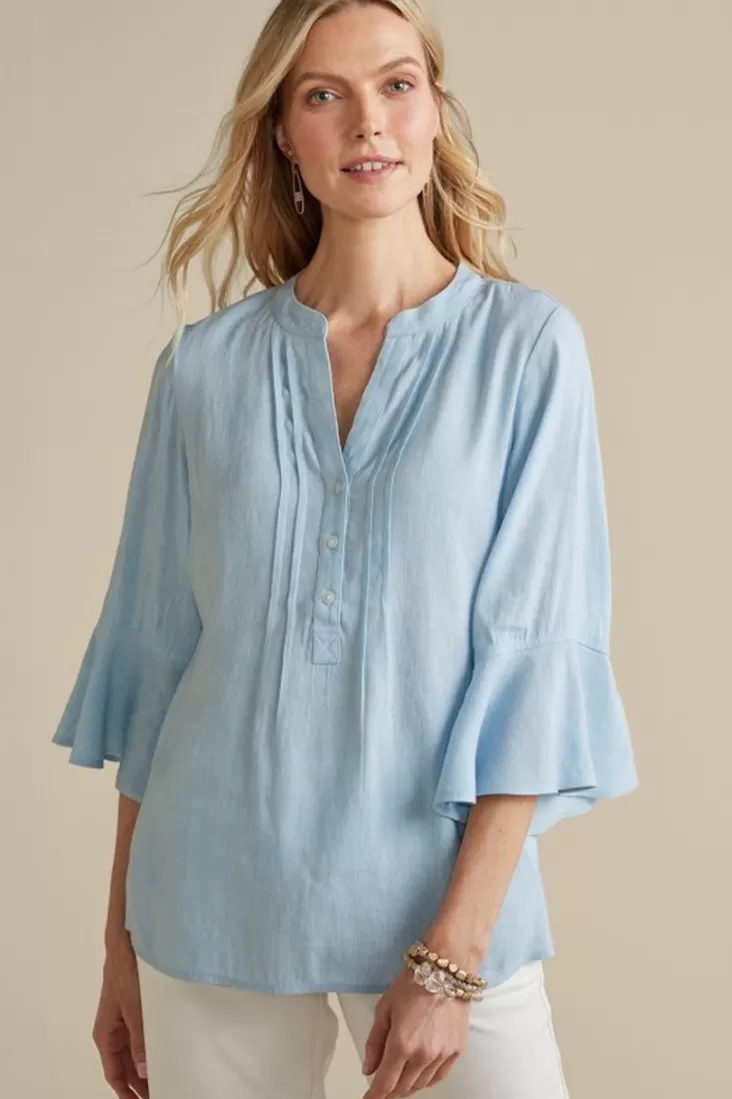 Soft Surroundings Raisa Linen Blend Top