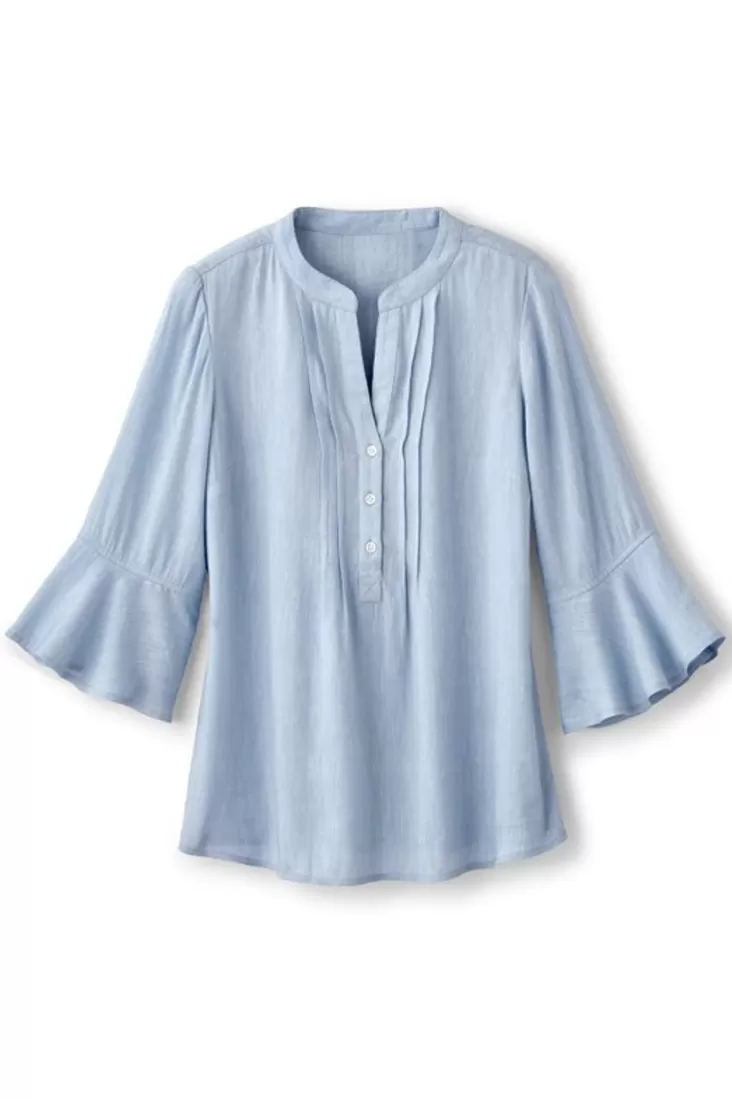 Soft Surroundings Raisa Linen Blend Top