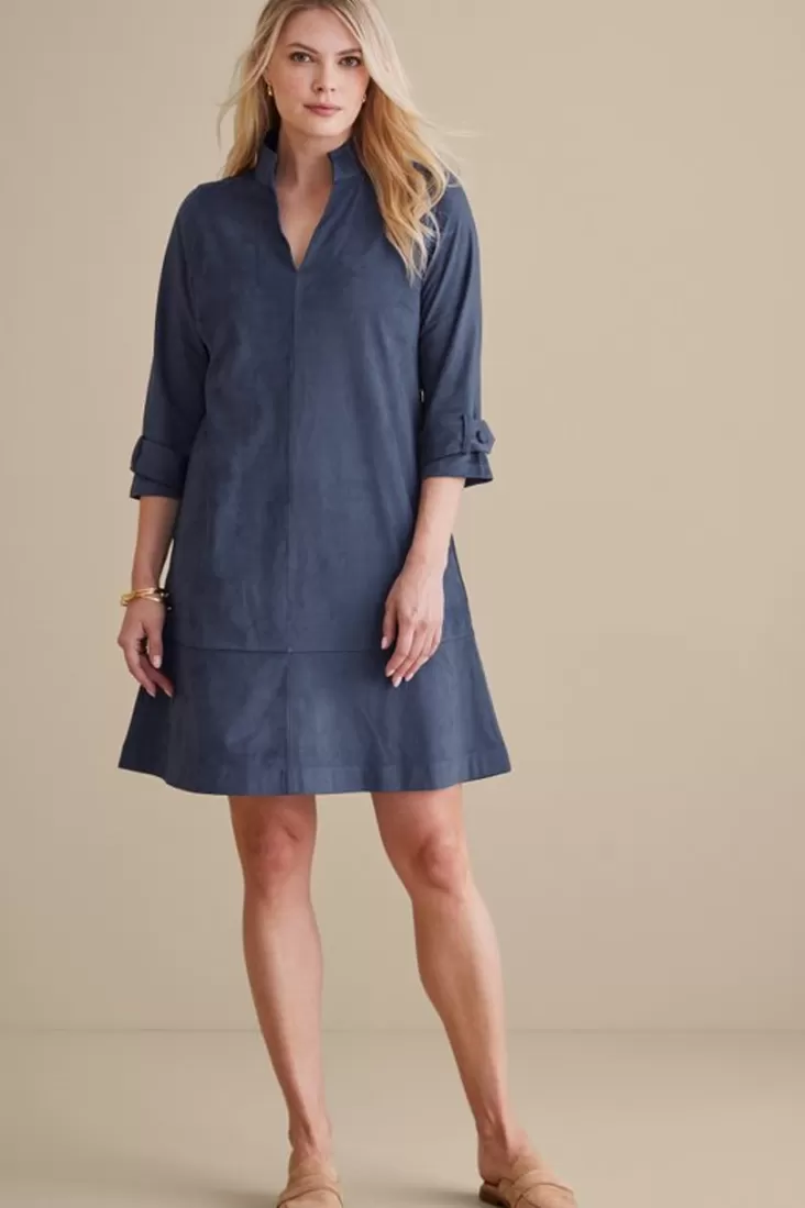 Soft Surroundings Rani Faux Suede Dress