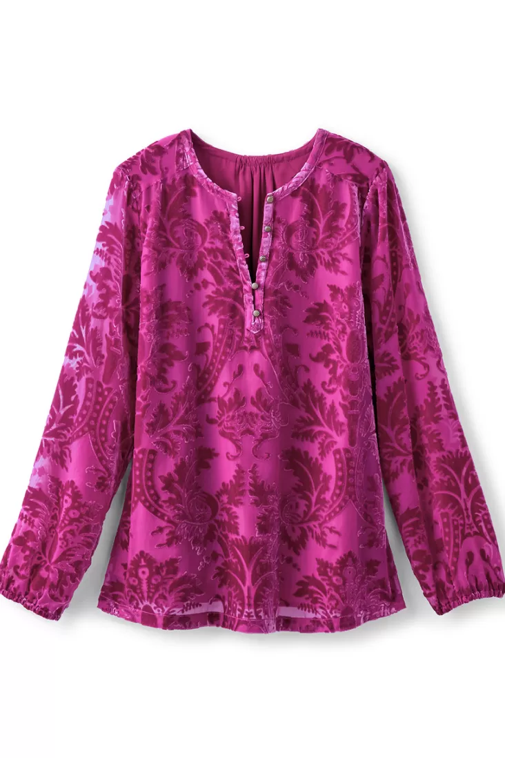 Soft Surroundings Reesha Velvet Top