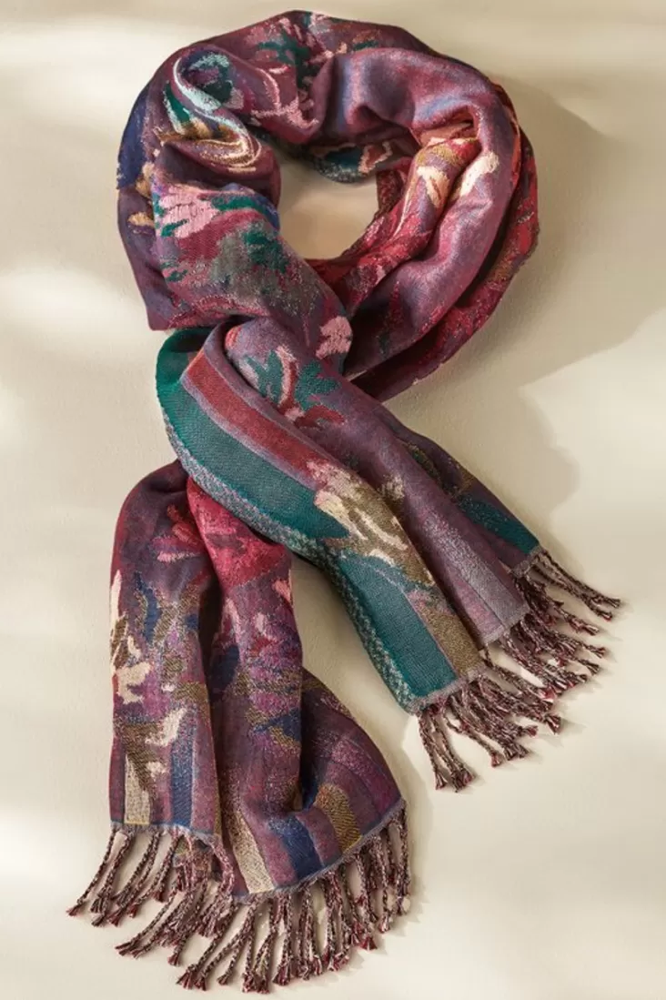 Soft Surroundings Rosy Reversible Scarf