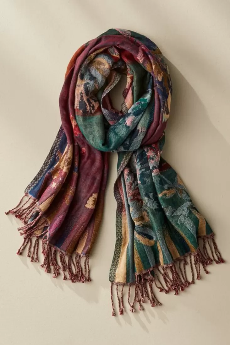 Soft Surroundings Rosy Reversible Scarf